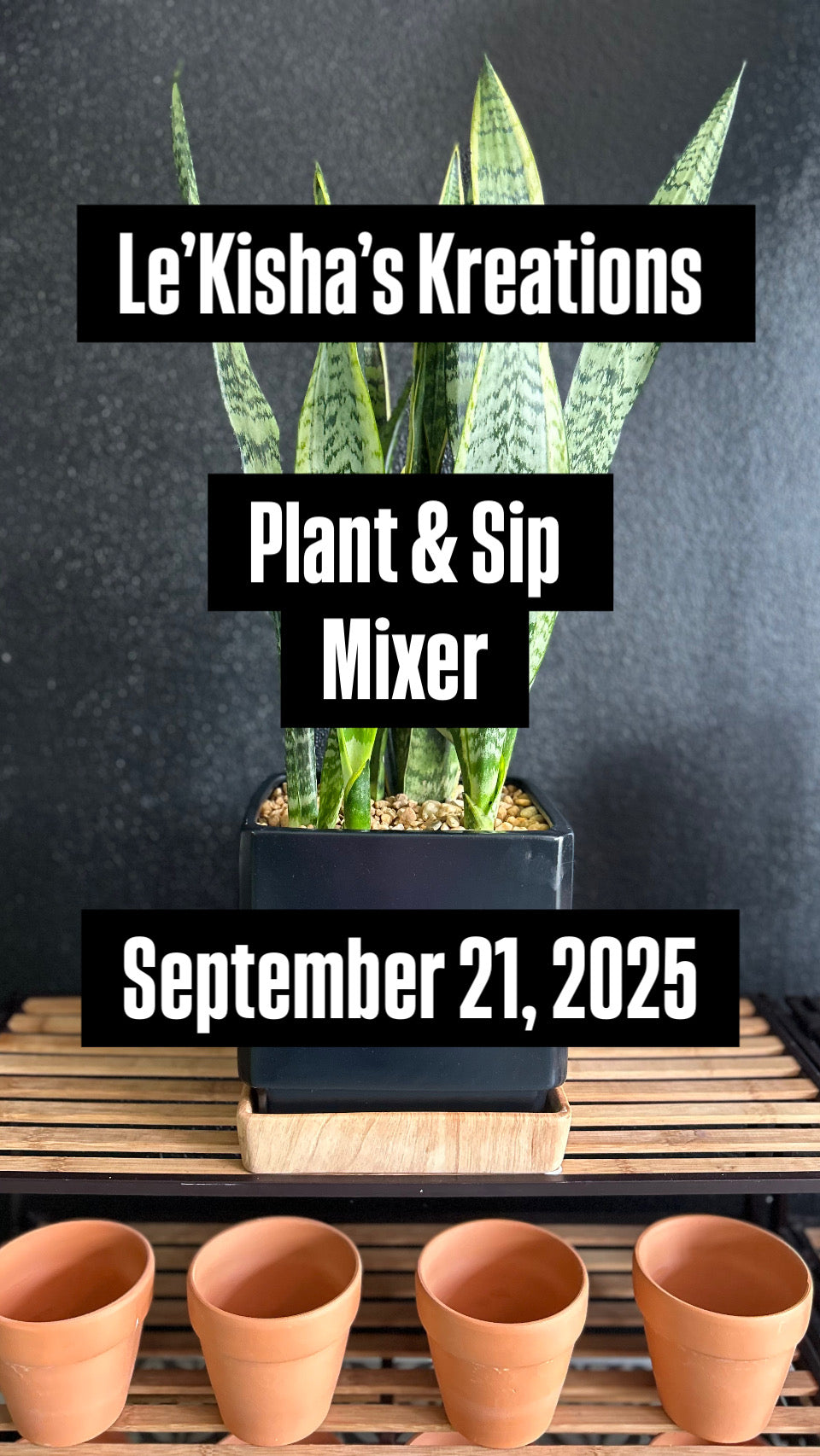 BOGO! Le'Kisha's Kreations Plant & Sip Mixer - Toco Hill