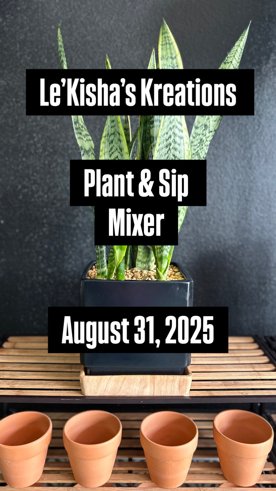 BOGO! Le'Kisha's Kreations Plant & Sip Mixer - Toco Hill