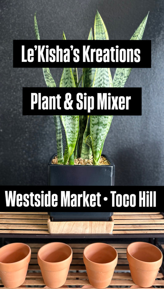 BOGO! Le'Kisha's Kreations Plant & Sip Mixer - Toco Hill