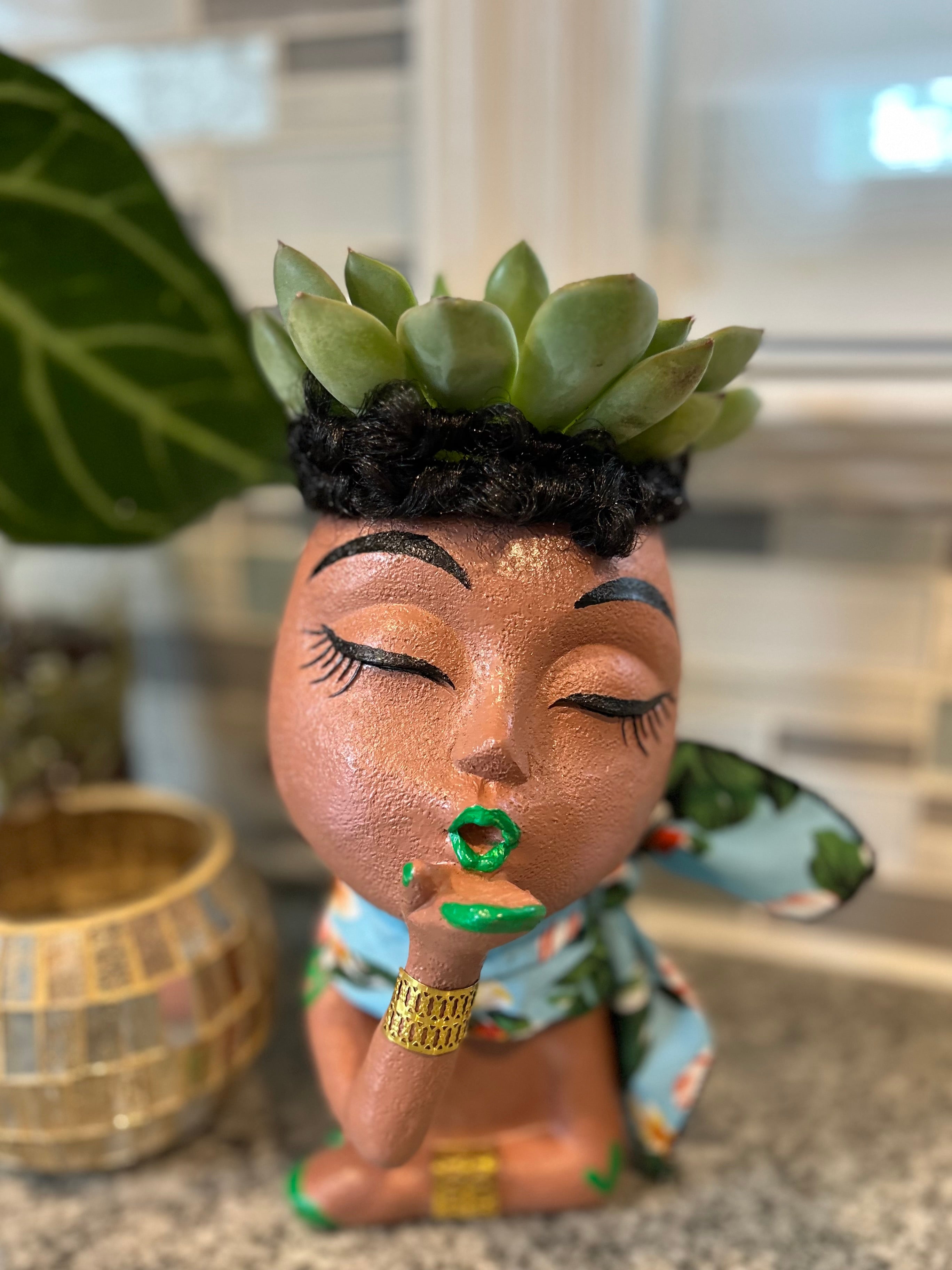 Blow Me A Kiss Letha Planter